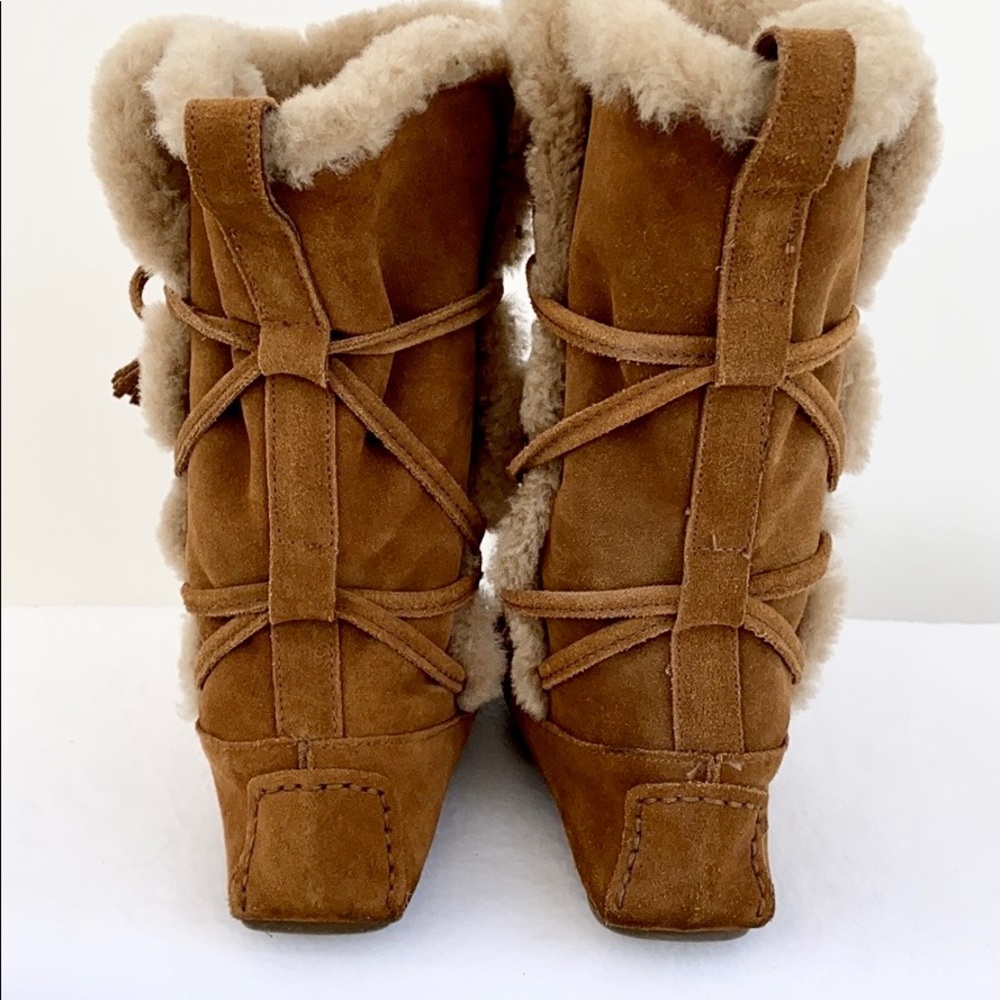 J. Crew Cordova Shearling Boots Worn Once! 7 - Picture 3 of 8
